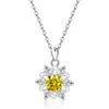 Collar de Copo de Nieve con Doce Piedras de Nacimiento de Plata de Ley S925 Transfronterizo Europeo y Americano para Mujer Amazon Lujo Ligero Versátil Colgante Cadena de Clavícula
