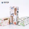 Caja de Empaque Cosmético Personalización Caja de Cartón Blanco Plegable Caja de Color Caja de Empaque Impresión de Logo Pedido Mínimo en Lotes Pequeños