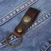 Chaveiro Original Feito à Mão Camada Superior Couro de Vaca Bolsa de Chaves Bolsa para Chave de Carro Retrô Personalizado Clássico Couro Comércio Exterior Explosões
