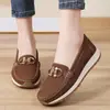 Zapatos Casuales Transfronterizos Versátiles Retro para Mujer, Mocasines con Plataforma, Zapatos de Vestir, Mocasines, Zapatos de Viaje, Zapatos de Trabajo Diarios