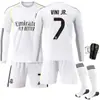 2526 Uniforme de Fútbol de Local de Manga Larga del Real Madrid No. 9 Mbappe 7C Ronaldo Jersey 5 Bellingham Traje de Otoño e Invierno