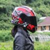 Casco Gxt Casco de Motocicleta para Hombre Cobertura Total Personalizado Genial Motocicleta Doble Lente Casco Abierto Cara Completa Dot