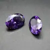 Yongjia Piedra Preciosa Rojo Púrpura Circonita Diamante Suelto Ovalado Cz Circonita Cúbica Joyería Incrustada con Circonita de Base Puntiaguda