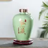 Botella de Vino de Cerámica Jingdezhen 1/2/3/ 5/5 kg Tarro de Vino Sellado para el Hogar Juego de Vino Tallado Colección Privada
