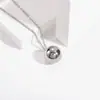 Campana Simple de Acero Inoxidable Europea y Americana 20 mm Acero de Titanio Chapado en Oro de 18 Quilates Cadena Fina de Personalidad para Collar de Mujer Cadena para Clavícula Campana de Comodidad