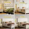 Panel de mesita de noche para cama individual se vende por separado, panel trasero de mesita de noche de 21 metros de ancho, panel trasero de madera maciza suave acolchado, se vende por separado