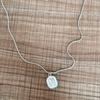 Joyas con Colgante de Moda al por Mayor Cadena para Clavícula Estilo Ins para Mujer, Collar con Lazo y Flor, Joyería de Lujo Ligero que Conserva el Color