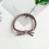 Accesorios para el cabello estilo coreano combinación de colores trenza retorcida anillo para el pelo alta elasticidad banda de goma gruesa para el pelo cuerda anudada tejida a mano