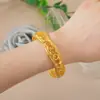 Pulsera Personalizada Estilo Nuevo Antigua Hueca para Mujer, Joyería de Moda con Patrón Chapada en Oro Arena, Accesorios Auspiciosos Estilo Nacional de Dragón y Fénix