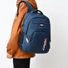 Mochila Masculina de Grande Capacidade Resistente ao Desgaste Bolsa Escolar para Estudante Estilo Coreano Viagem de Negócios Mochila para Computador de Trajeto Mochila para Esportes ao Ar Livre Viagem
