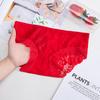Ropa interior roja para mujer Benmingnian de cintura baja sexy con encaje festivo para boda Bragas Outlet de Fábrica