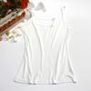 Camisola de punto de seda de doble cara para mujer, chaleco de primavera y verano, camisola básica lisa con forro