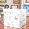 Día de la Mujer, Bolsa de Regalo Día de la Diosa, Bolsa de Papel tipo Bandolera Cuadrada, Bolsa para Snacks de Regalo, Ver Flores, Feliz Suerte