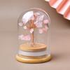 Capa de vidro de cristal natural, árvore de cristal, árvore da fortuna, árvore da vida, decoração, decoração, faça você mesmo, capa de vidro, decoração