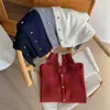 Cardigan de Punto de Lana con Botón Pequeño Dorado de Corazón Retro Japonés y Coreano Chaqueta de Estilo Otoño e Invierno para Mujer Top Casual para Capas Interiores