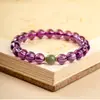 Una Variedad de Pulseras de Cristal, Pulseras de Amatista con Cuentas Cilíndricas de Jade Hetian, Anillos Lisos de Cristal Amarillo, Pulseras Hechas a Mano con Cuentas, Al por Mayor en Stock