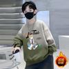 Sudadera de Otoño e Invierno para Niños 2025 Nueva Elegante Primavera Infantil Cuello Redondo Moderna Top Holgado para Niños Mayores