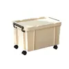 Caixa organizadora, grande capacidade, para uso doméstico, ideal para organizar roupas, roupas de cama e outros itens; também adequado para guardar livros e pode ser usado como uma caixa de armazenamento para carro ou para uso externo.