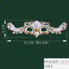 Colgante de Pared de Fondo Estilo Francés Flor Creativa Pu Yeso Esquina Flor Pegatina de Pared de Pvc Flor Tallada para Muebles DIY Puertas de Gabinete Coche