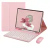 Funda Protectora para Tableta iPad Mini 6 Carcasa Mini 234567 Teclado Bluetooth Inalámbrico Funda de Cuero Tapa Redonda