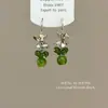Aretes Verdes de Racimo de Uva Fresca Estilo Bosque, Pequeños y Artísticos, Modernos, Únicos, Versátiles y Simples para Mujer