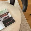 Taburete de Maquillaje de Madera Maciza Nórdico Diseñador Creativo con Respaldo Taburete para Cambiar Zapatos Lujo Ligero Sensación de Gama Alta Taburete para Beber Té Taburete Bajo Casual