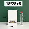 Saco Autoportante de Selagem de Oito Lados com Janela Fosca Spot Saco de Papel Kraft Branco Autovedante Saco de Embalagem Plástica para Alimentos Selado Chá
