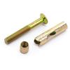 Tornillos de Expansión para Piso Hexagonales Exteriores de Zinc Chapado en Color, Fijaciones Gecko de Expansión Interior de Acero al Carbono, Pernos de Tracción, Tornillos de Expansión