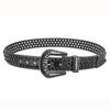 Cinto Feminino Totalmente Cravejado de Diamantes Amazon Cross-border Glitt Strass Inlaid Terno Feminino Selo Decorativo de Cintura Jeans com Couro
