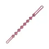 Cadena de Mordedor de Corazón para Bebé Juguete Calmante de Dibujos Animados para Masticar Cadena de Chupete Mordedor Cadena Mordedor Anti-pérdida de Grado Alimenticio para Bebé