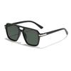 Gafas de sol estilo aviador de doble puente y montura cuadrada nuevas de Rain para hombre, ligeras para ciclismo al aire libre, con protección UV