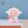 Nuevas y creativas manualidades de resina de ovejitas, accesorios para llaveros DIY de pegamento de crema de dibujos animados, adornos de escritorio y para coche