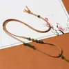 Cordón de Cuero Fino Encerado de Alta Gama para Jade, Cuerda Decorativa Ajustable, Cuerda Trenzada, Cordón para Colgante de Collar Terminado