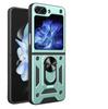 Adecuado para Funda de Teléfono con Ventana Deslizante Samsung Z Flip8, Soporte Plegable Z Flip7, Cubierta Protectora Z Flip6