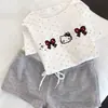 Pijama Desenho Animado Estilo Coreano Ins para Mulheres, Novo Estilo de Verão, Conjunto Fofo de Roupa para Casa de Dormitório Estudantil Que Pode Ser Usado Fora