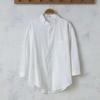 Camisa de lino para hombre, de manga corta, de verano, holgada, fina, transpirable, de algodón y lino, de color liso, blanca, de manga corta.
