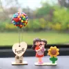 Personajes de Dibujos Animados para una Familia de Cuatro Adornos para Coche, Adornos Cálidos para Coche, Decoraciones Interiores de Coche para Consola Central Venta al por Mayor