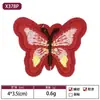 Fábrica de Bordados Foshan Venta al por Mayor Parches Bordados Clásicos de Mariposas para Ropa de Mujer, Pinzas para el Cabello de Mariposa, Parches Hechos a Mano para DIY