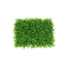 Simulación de pared de plantas verdes, césped artificial, decoración de pared, balcón, fondo interior, pared de flores, césped artificial de plástico, cabezal de puerta