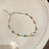 Pulsera de Cuentas con Cara Sonriente de Dopamina al por Mayor Nueva Colorida Lujo Ligero Nicho Diseño Versátil Joyería Regalo para Mejor Amigo