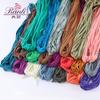 48 Lingotes 9MM Color Algodón Cuerda Plana Hueca Casual Pantalón Deportivo Cintura Cordón Pantalón Cuerda Suéter Sombrero Cuerda