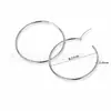 Aretes Exagerados Grandes de Aro Liso de Aleación de Titanio F136 Aretes Grandes Dorados Aretes de Presión Perforación Corporal Joyería al por Mayor Transfronteriza