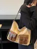 Mochila Elegante de Camurça Estilo Retrô para o Dia a Dia Feminina 2025 Nova Tendência Simples Casual Versátil Bolsa Tote de Ombro