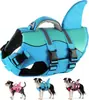 Roupa de Banho para Cachorro com Colete Salva-Vidas, Roupa de Banho para Cachorro em Formato de Tubarão, Suprimentos para Pets