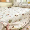 2026 Nuevo Modelo Sábana de Cama de Algodón Puro Pieza Única Engrosada Funda de Edredón 100% Algodón Juego de Tres Piezas Funda de Almohada Individual/Doble para Dormitorio Clase A