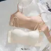 Sutiã feminino de verão leve, decote baixo, alças finas, invisível, sem costura, estilo base, sem aro, suporte suave, sutiã confortável
