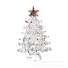 Árbol de Navidad de Cristal Árboles Pequeños de las Cuatro Estaciones Día del Niño Oficina Plantas Verdes Adornos Decoración Navideña de Escritorio Regalos