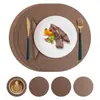 Jogo Americano Xadrez Amazon Personalizado Impermeável e à Prova de Óleo Tapete de Mesa Mat Isolante de Alta Qualidade Couro Hotel de Luxo Porta-Copo