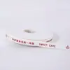 Estilo Ins Fita Canelada Off-White Decoração de Fita para Buquê de Bolo de Aniversário Embalagem de Presente Fita Colorida em Inglês
