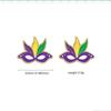 Pendientes de Carnaval Mardi Gras Transfronterizos Estrella de Cinco Puntas Corona Máscara de Payaso Langosta Perro Pendientes Acrílicos